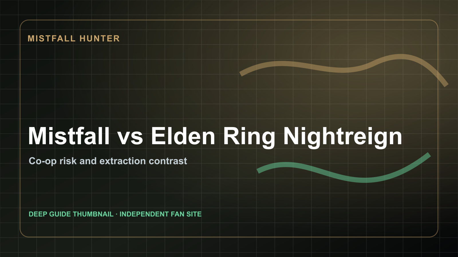 Mistfall Hunter vs Elden Ring Nightreign: co-op risk, extraction, and boss pressure guide artwork